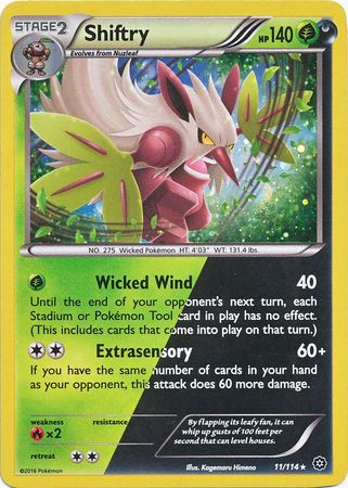 Shiftry (11/114) (Cosmos Holo) [XY: Steam Siege] | Good Games Morley