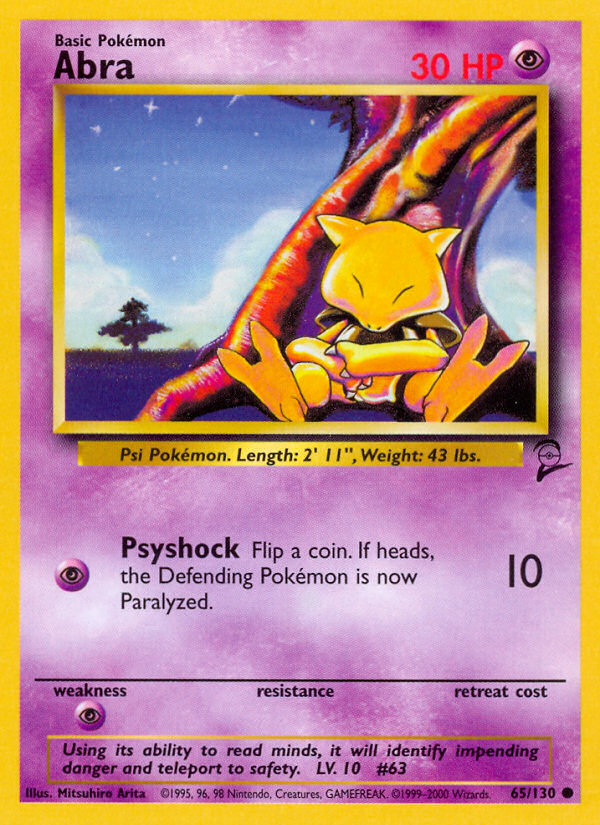 Abra (65/130) [Base Set 2] | Good Games Morley