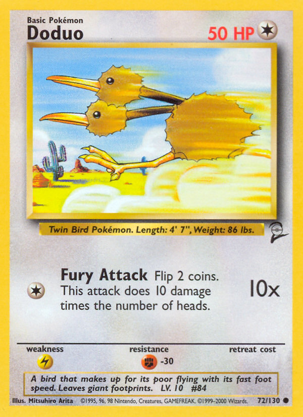 Doduo (72/130) [Base Set 2] | Good Games Morley