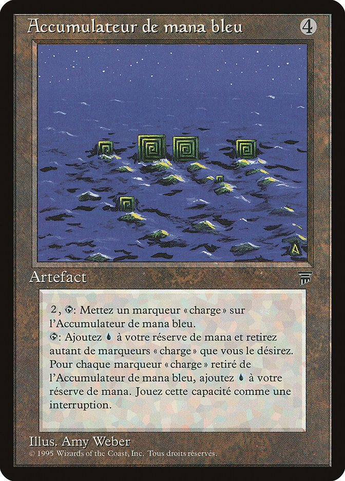 Blue Mana Battery (French) - "Accumulateur de mana bleu" [Renaissance] | Good Games Morley