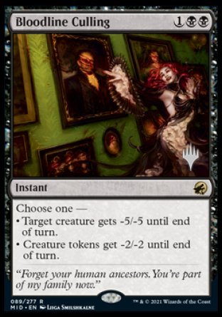 Bloodline Culling (Promo Pack) [Innistrad: Midnight Hunt Promos] | Good Games Morley