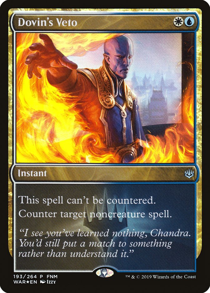 Dovin's Veto (FNM) [War of the Spark Promos] | Good Games Morley
