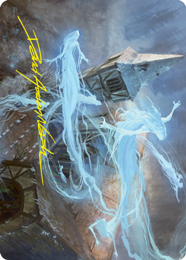 Hallowed Haunting Art Card (Gold-Stamped Signature) [Innistrad: Crimson Vow Art Series] | Good Games Morley