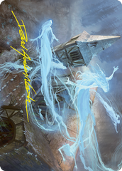 Hallowed Haunting Art Card (Gold-Stamped Signature) [Innistrad: Crimson Vow Art Series] | Good Games Morley