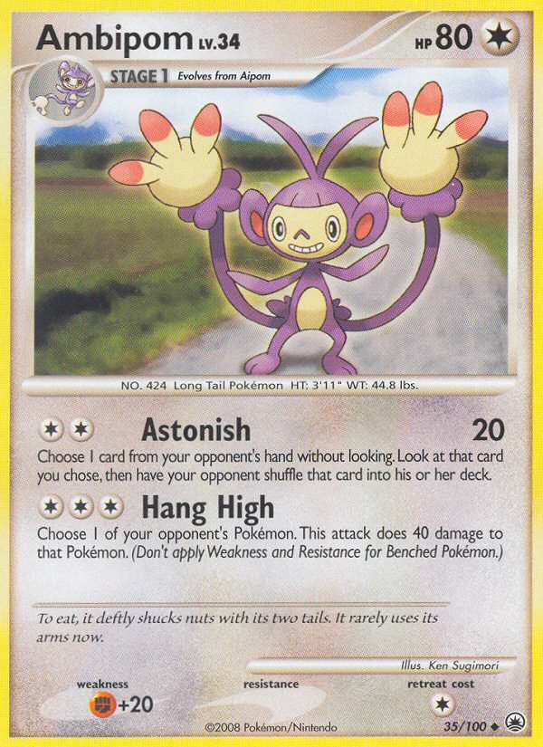Ambipom (35/100) [Diamond & Pearl: Majestic Dawn] | Good Games Morley
