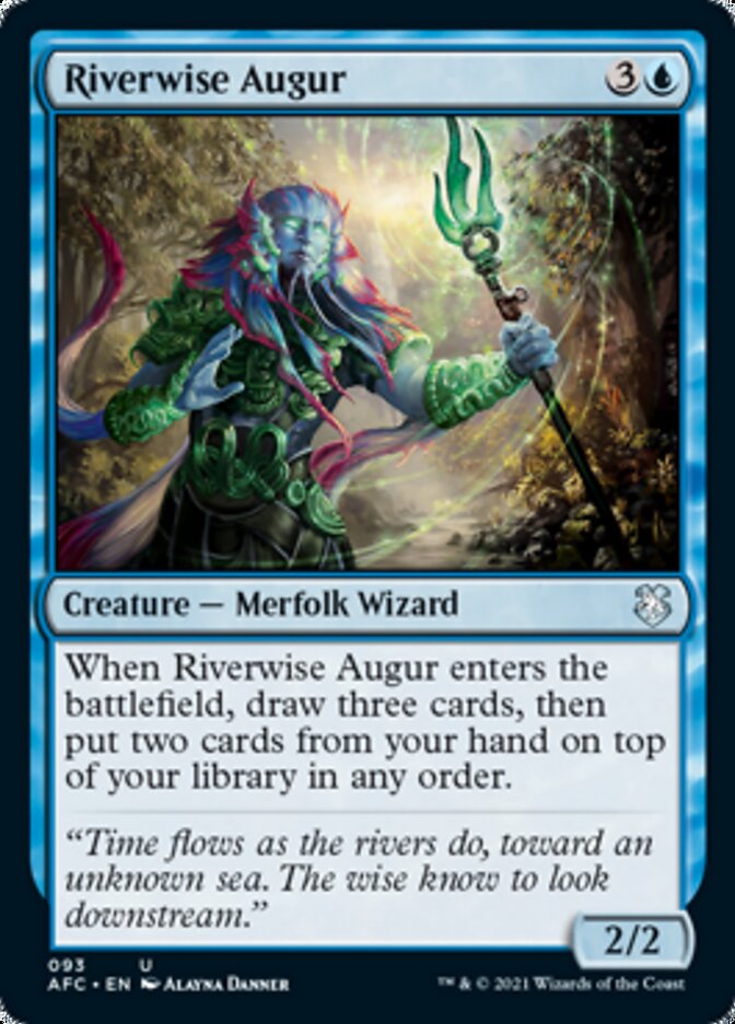 Riverwise Augur [Dungeons & Dragons: Adventures in the Forgotten Realms Commander] | Good Games Morley