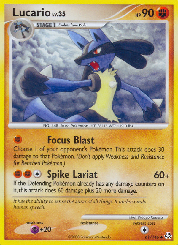 Lucario (61/146) [Diamond & Pearl: Legends Awakened] | Good Games Morley