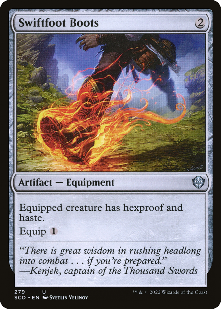 Swiftfoot Boots [Starter Commander Decks] | Good Games Morley