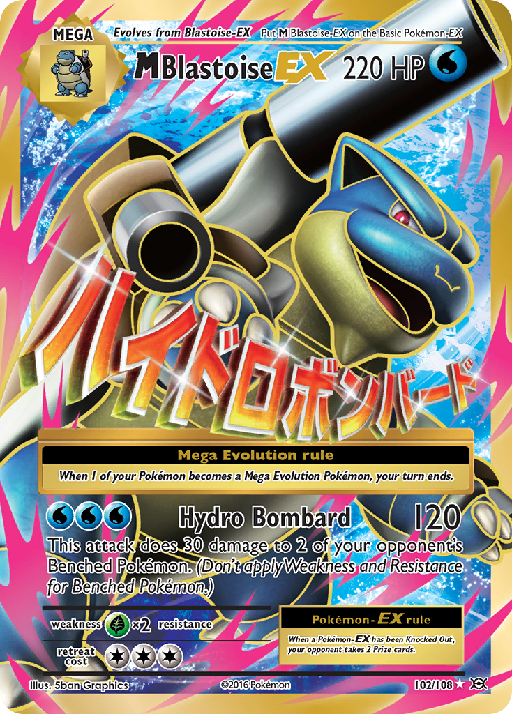 M Blastoise EX (102/108) [XY: Evolutions] | Good Games Morley