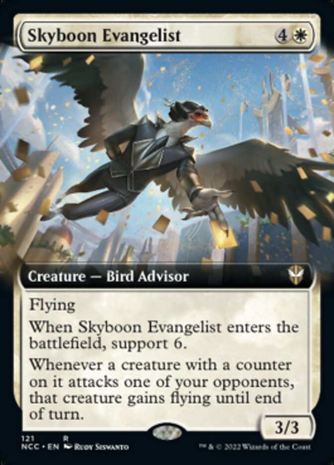 Skyboon Evangelist (Extended Art) [Streets of New Capenna Commander] | Good Games Morley