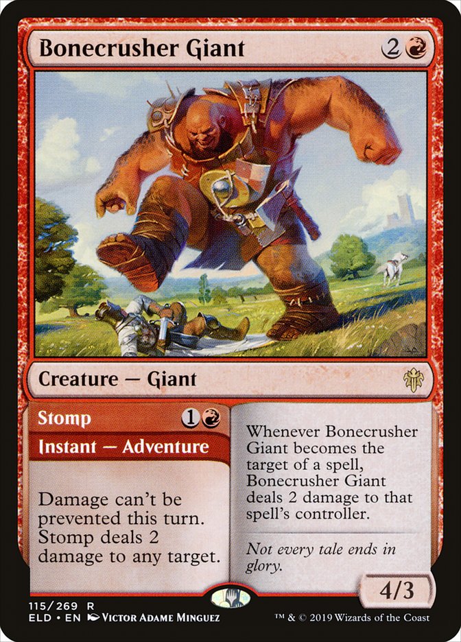 Bonecrusher Giant // Stomp [Throne of Eldraine] | Good Games Morley