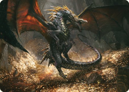 Cavern-Hoard Dragon Art Card [The Lord of the Rings: Tales of Middle-earth Art Series] | Good Games Morley