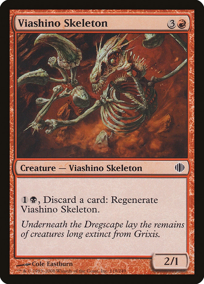 Viashino Skeleton [Shards of Alara] | Good Games Morley