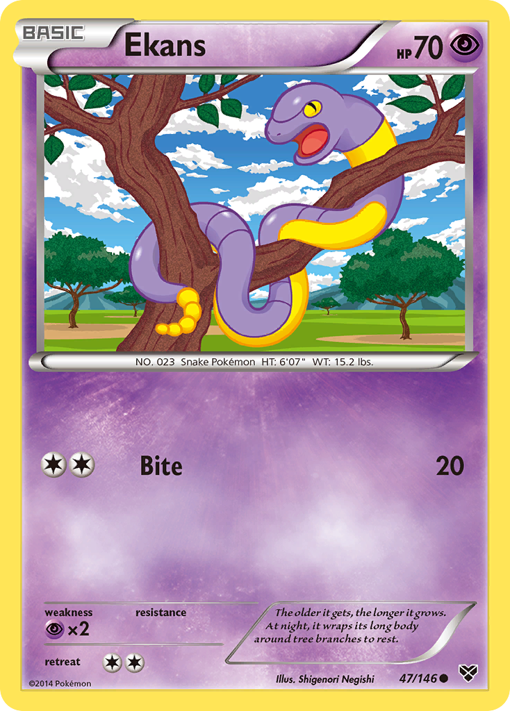 Ekans (47/146) [XY: Base Set] | Good Games Morley