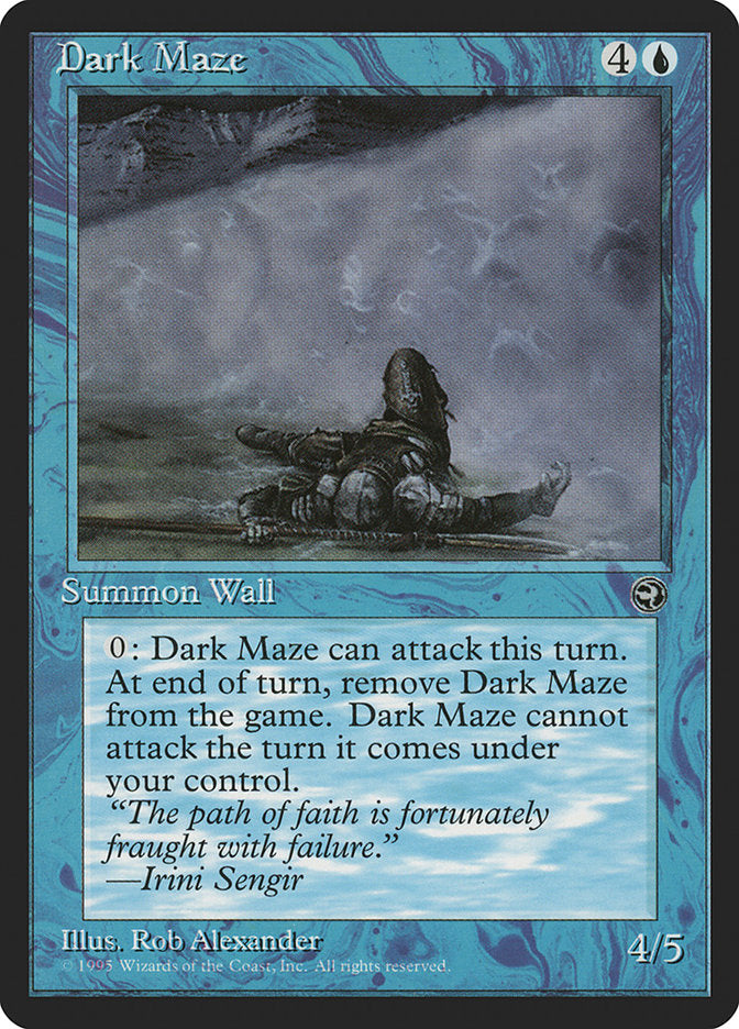 Dark Maze (Irini Sengir Flavor Text) [Homelands] | Good Games Morley