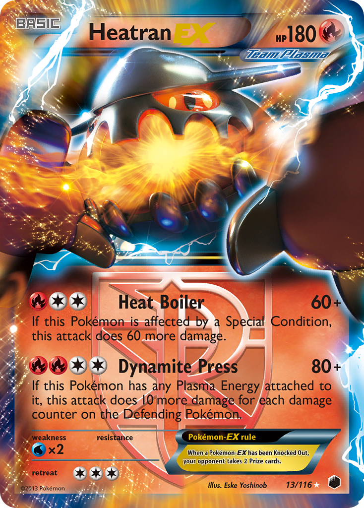 Heatran EX (13/116) [Black & White: Plasma Freeze] | Good Games Morley