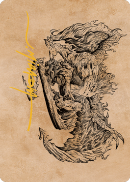 Miirym, Sentinel Wyrm Art Card (Gold-Stamped Signature) [Commander Legends: Battle for Baldur's Gate Art Series] | Good Games Morley