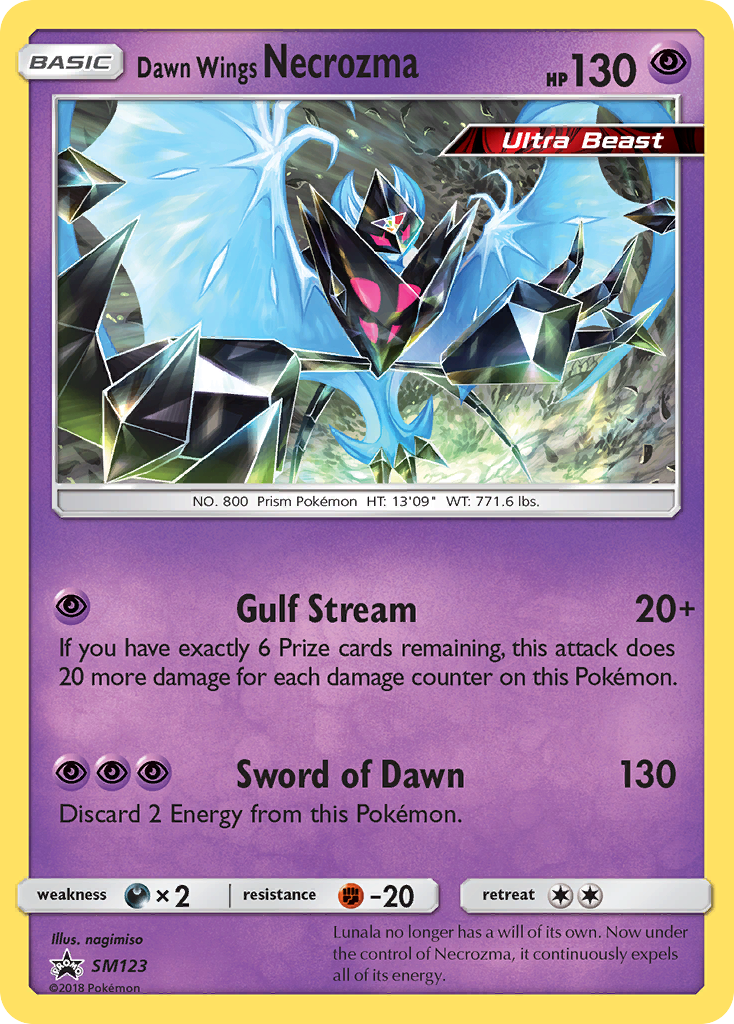 Dawn Wings Necrozma (SM123) [Sun & Moon: Black Star Promos] | Good Games Morley