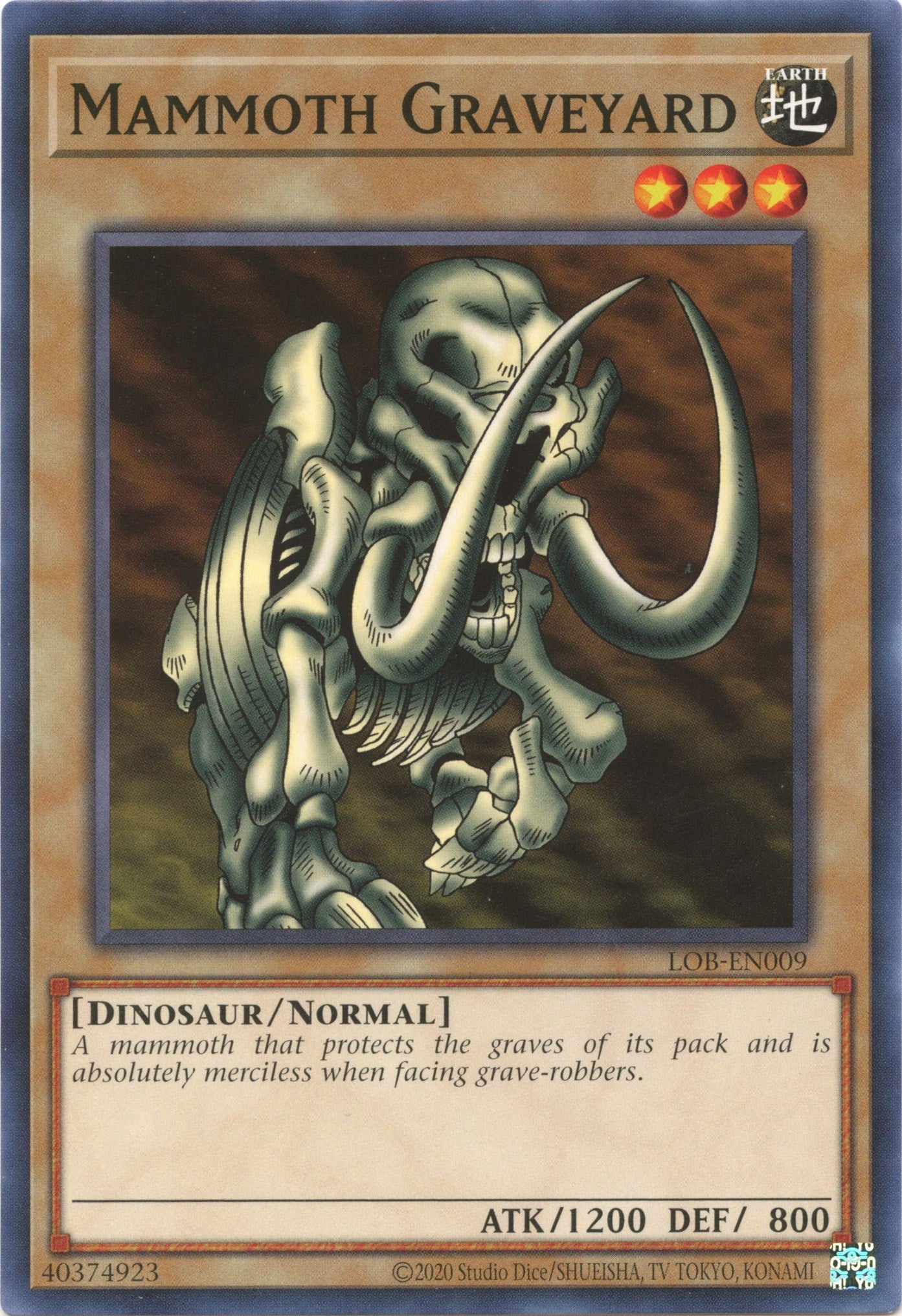 Mammoth Graveyard (25th Anniversary) [LOB-EN009] Common | Good Games Morley