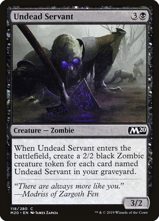 Undead Servant [Core Set 2020] | Good Games Morley