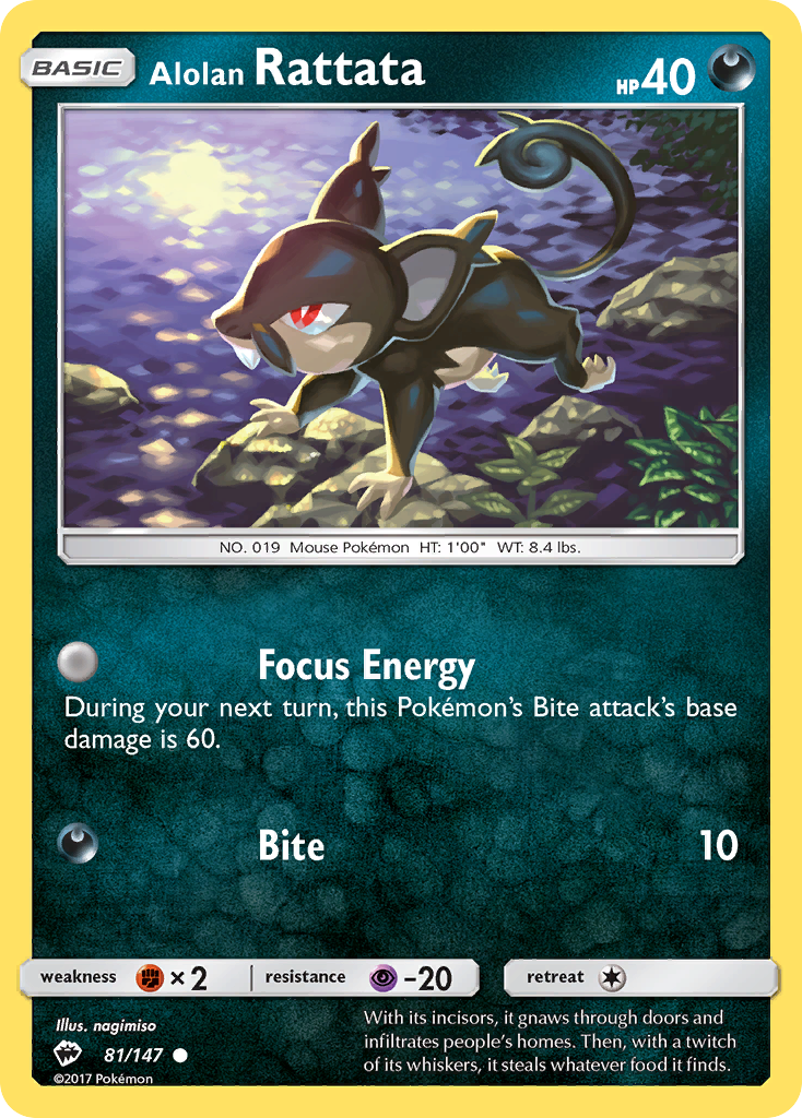Alolan Rattata (81/147) [Sun & Moon: Burning Shadows] | Good Games Morley