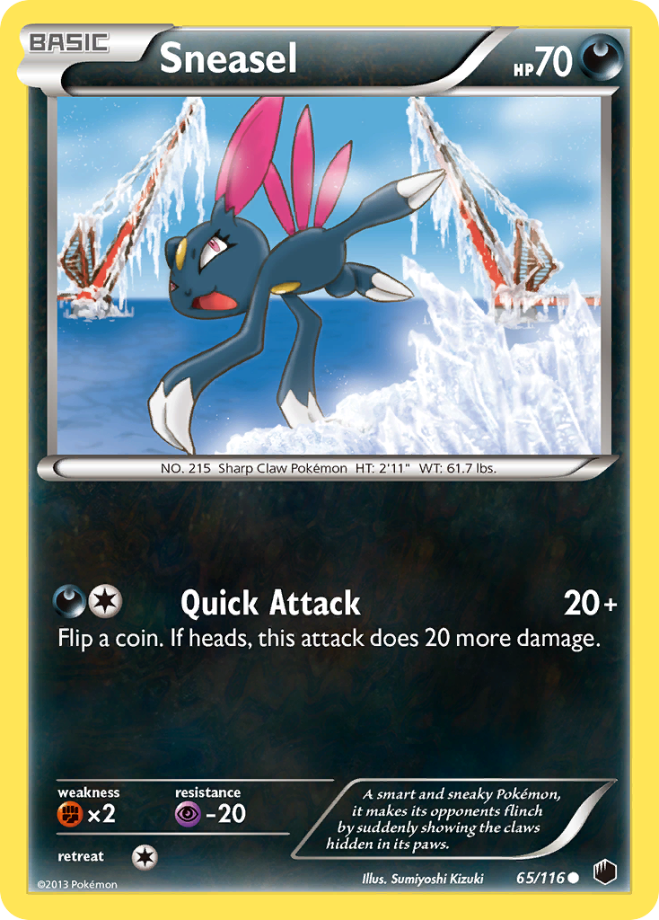 Sneasel (65/116) [Black & White: Plasma Freeze] | Good Games Morley