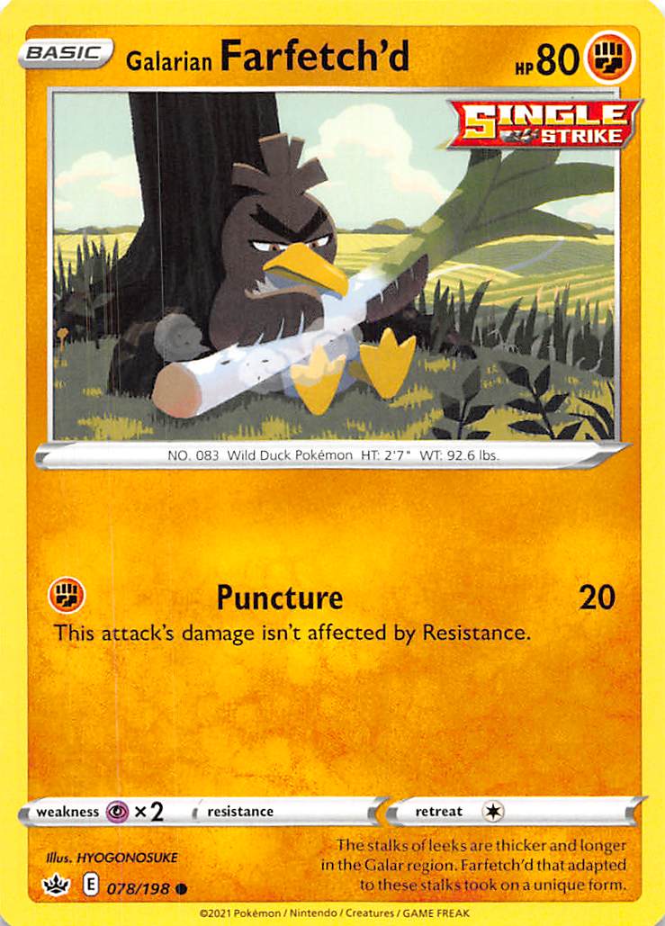 Galarian Farfetch'd (078/198) [Sword & Shield: Chilling Reign] | Good Games Morley