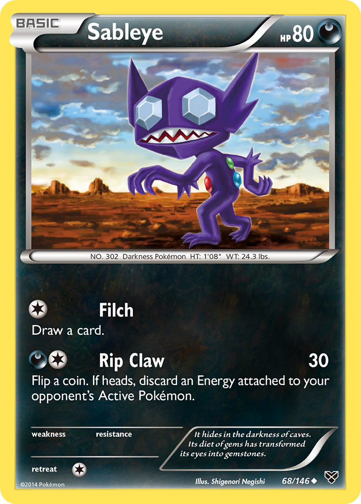 Sableye (68/146) [XY: Base Set] | Good Games Morley