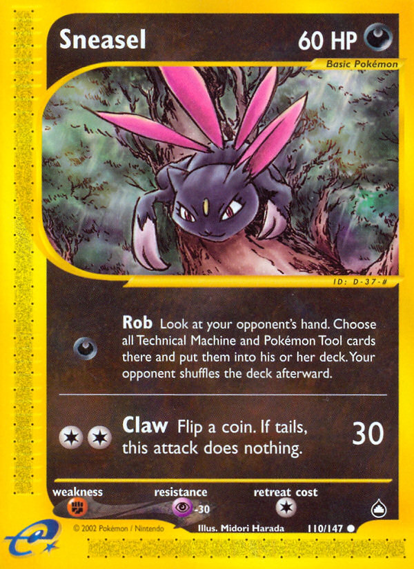 Sneasel (110/147) [Aquapolis] | Good Games Morley