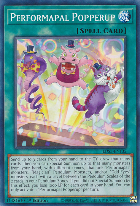 Performapal Popperup [LDS3-EN132] Common | Good Games Morley