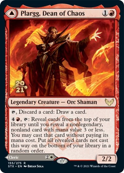 Plargg, Dean of Chaos // Augusta, Dean of Order [Strixhaven: School of Mages Prerelease Promos] | Good Games Morley