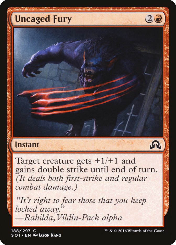 Uncaged Fury [Shadows over Innistrad] | Good Games Morley