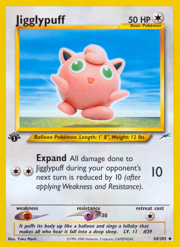 Jigglypuff (44/105) [Neo Destiny 1st Edition] | Good Games Morley