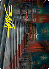 Edgar Markov's Coffin Art Card (Gold-Stamped Signature) [Innistrad: Crimson Vow Art Series] | Good Games Morley