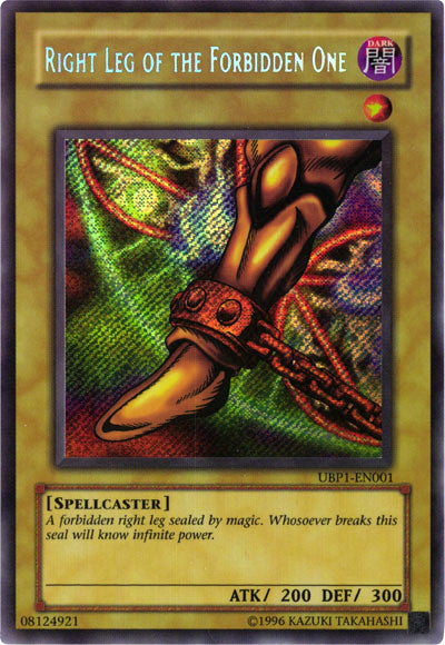 Right Leg of the Forbidden One [UBP1-EN001] Secret Rare | Good Games Morley