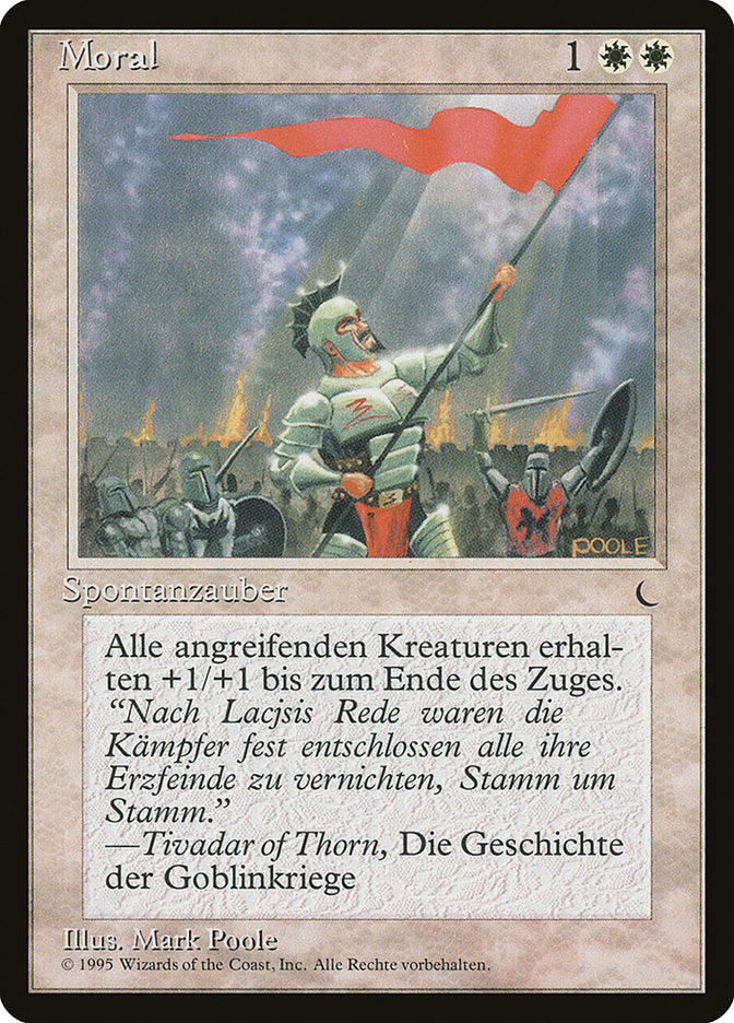 Morale (German) - "Moral" [Renaissance] | Good Games Morley