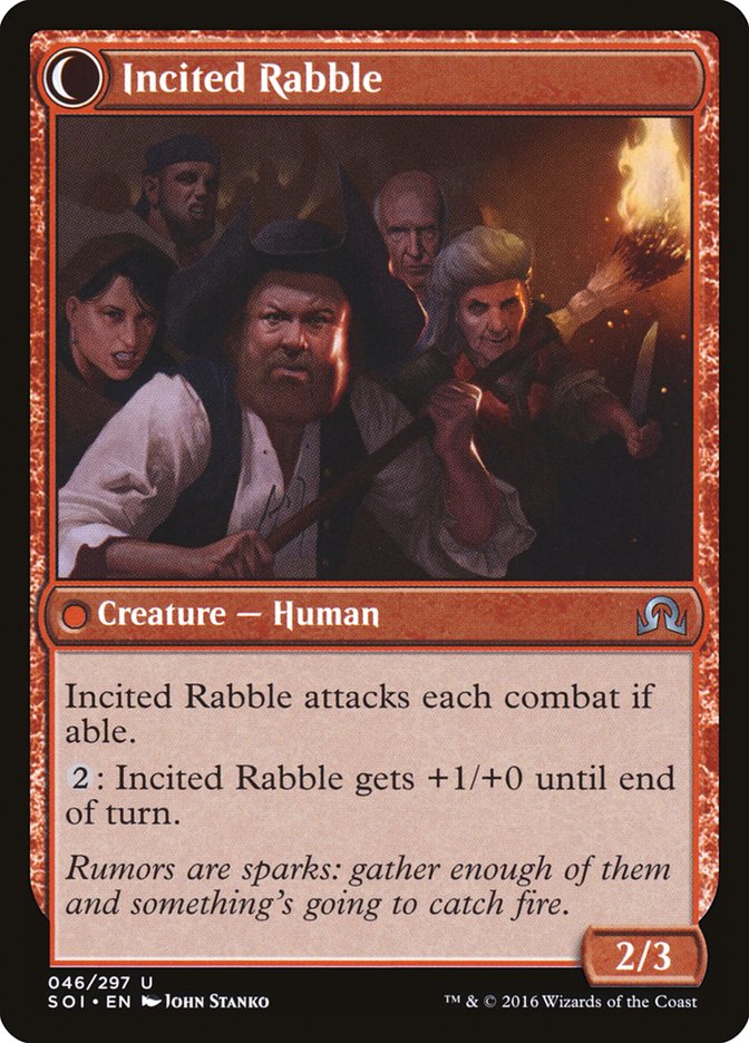Town Gossipmonger // Incited Rabble [Shadows over Innistrad] | Good Games Morley