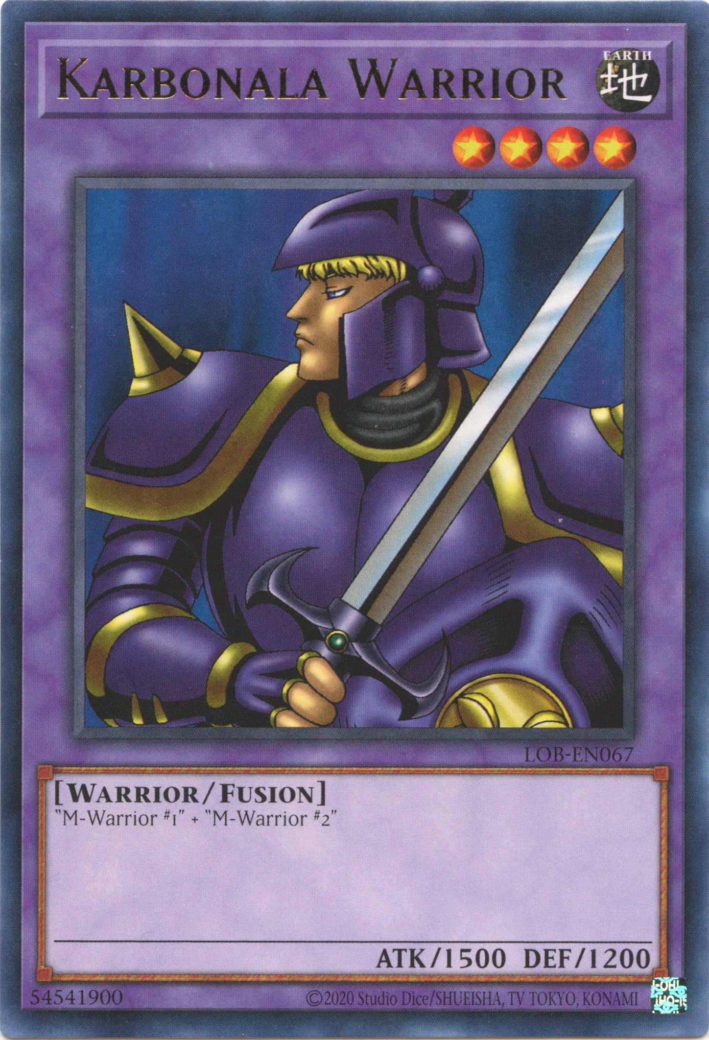 Karbonala Warrior (25th Anniversary) [LOB-EN067] Rare | Good Games Morley
