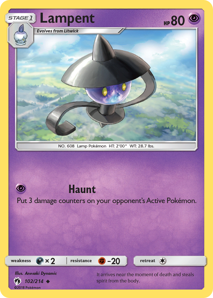 Lampent (102/214) [Sun & Moon: Lost Thunder] | Good Games Morley