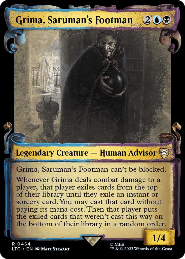 Grima, Saruman's Footman [The Lord of the Rings: Tales of Middle-Earth Commander Showcase Scrolls] | Good Games Morley