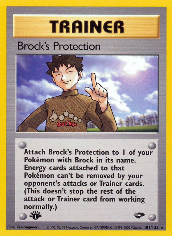 Brock's Protection (101/132) [Gym Challenge 1st Edition] | Good Games Morley
