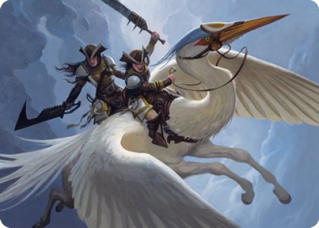 Gryffwing Cavalry Art Card [Innistrad: Crimson Vow Art Series] | Good Games Morley