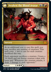 Extus, Oriq Overlord // Awaken the Blood Avatar [Strixhaven: School of Mages Prerelease Promos] | Good Games Morley