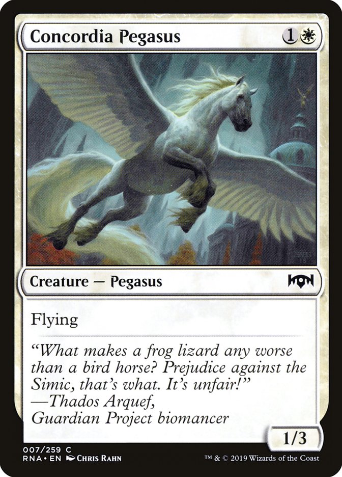 Concordia Pegasus [Ravnica Allegiance] | Good Games Morley
