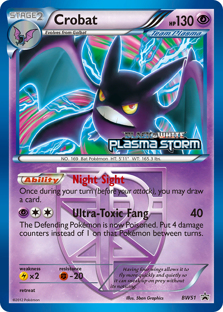 Crobat (BW51) [Black & White: Black Star Promos] | Good Games Morley