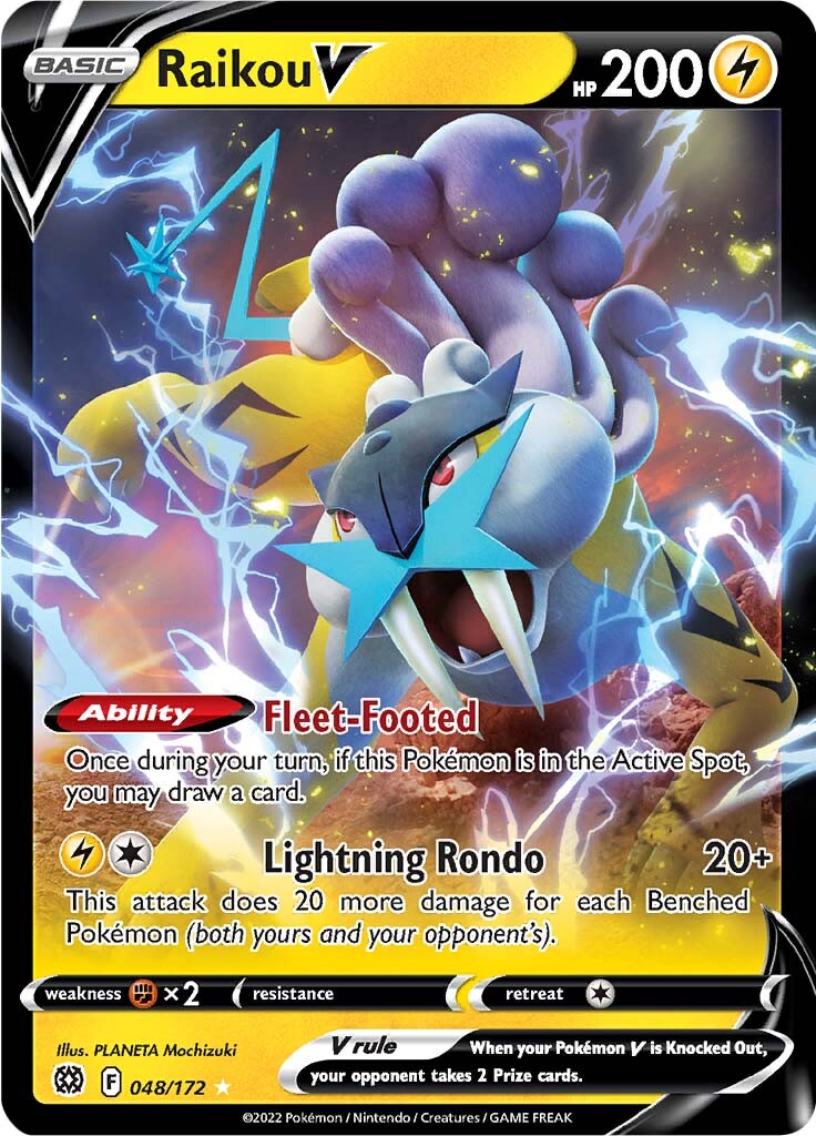 Raikou V (048/172) [Sword & Shield: Brilliant Stars] | Good Games Morley
