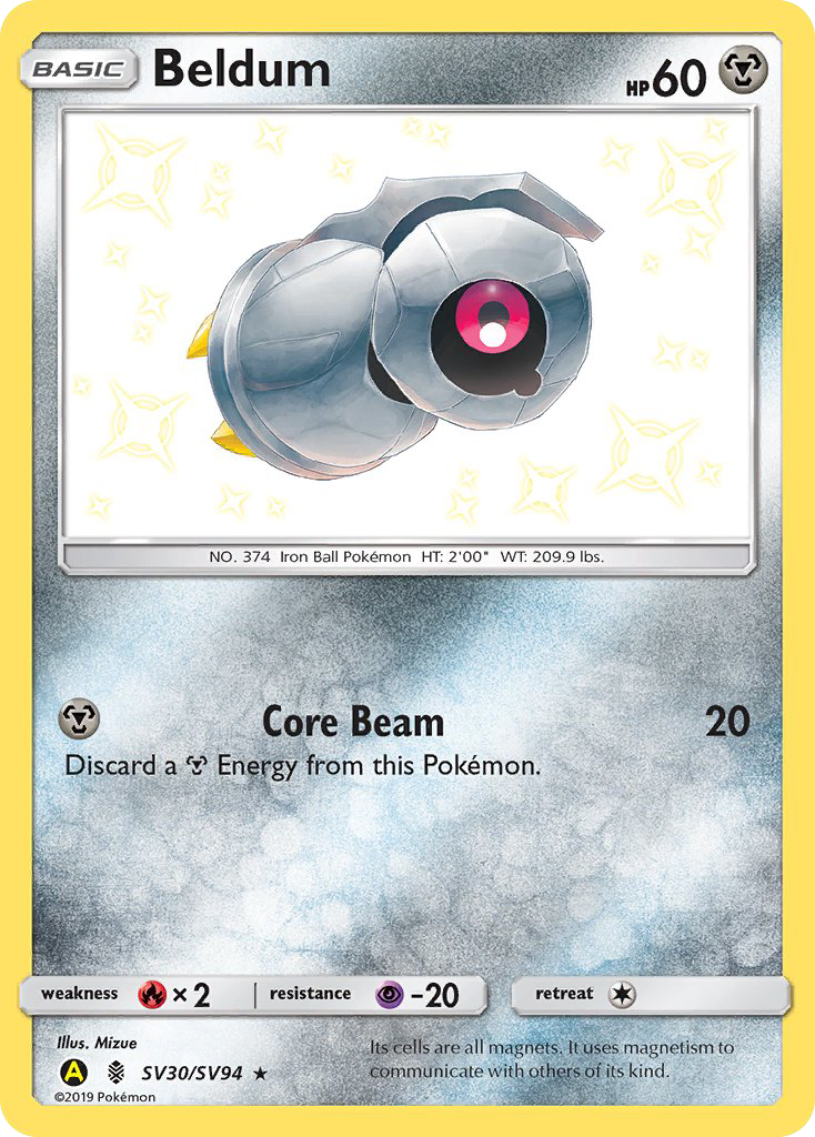 Beldum (SV30/SV94) [Sun & Moon: Hidden Fates - Shiny Vault] | Good Games Morley