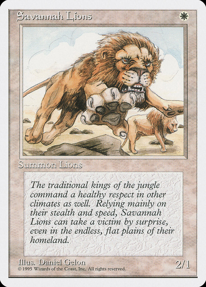Savannah Lions [Fourth Edition] | Good Games Morley