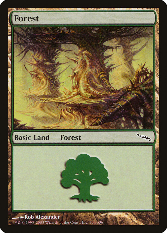 Forest (304) [Mirrodin] | Good Games Morley