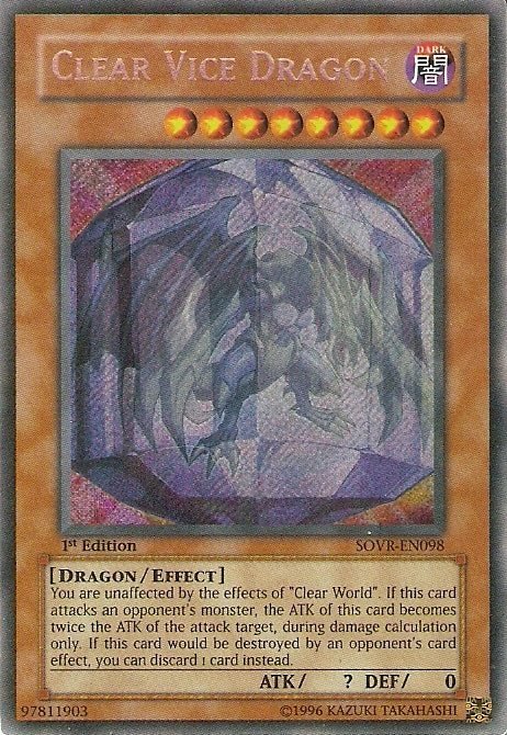 Clear Vice Dragon [SOVR-EN098] Secret Rare | Good Games Morley